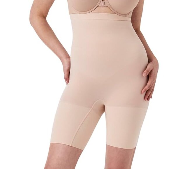 SPANX sculpt Seamless Power High-Waisted Mid-Thigh Short - Lightweight, - Picture 3 of 6